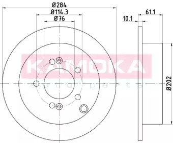 KAMOKA 103159 -  Тормозной диск KAMOKA