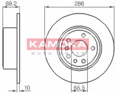 KAMOKA 1031622 -  Тормозной диск