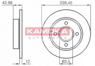 KAMOKA 1031690 -  Тормозной диск