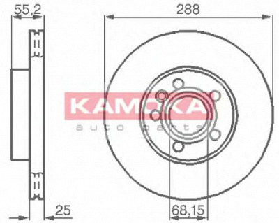KAMOKA 1031691 -  Тормозной диск