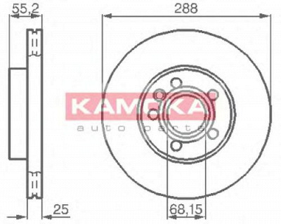 KAMOKA 1031692 -  Тормозной диск