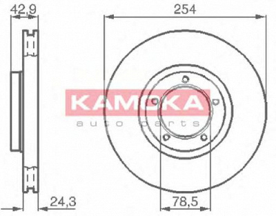 KAMOKA 1031696 -  Тормозной диск