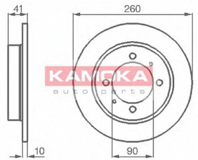KAMOKA 1031772 -  Тормозной диск