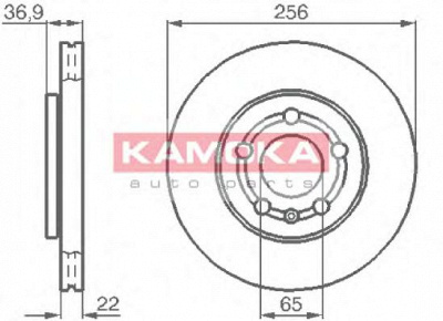 KAMOKA 1031854 -  Тормозной диск