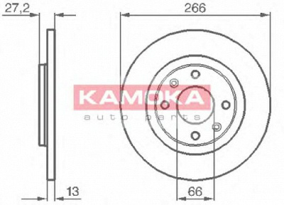 KAMOKA 1032000 -  Тормозной диск