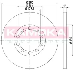 KAMOKA 103203 -  Тормозной диск