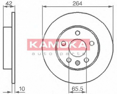 KAMOKA 1032088 -  Тормозной диск