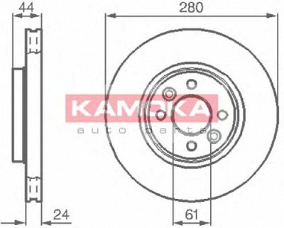 KAMOKA 1032248 -  Тормозной диск