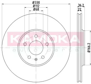 KAMOKA 103235 -  Тормозной диск