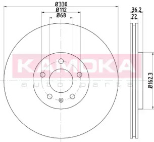 KAMOKA 103238 -  Тормозной диск
