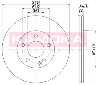 KAMOKA 1032440 -  Тормозной диск