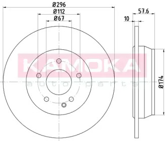 KAMOKA 1032468 -  Тормозной диск