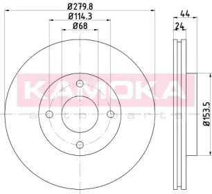 KAMOKA 103250 -  Диск тормозной вентилируемый