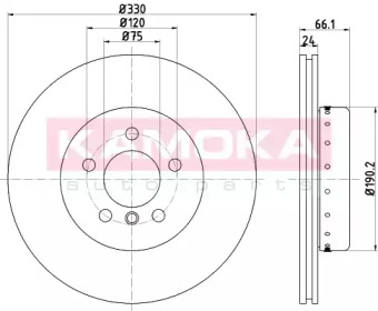KAMOKA 103251 -  Тормозной диск