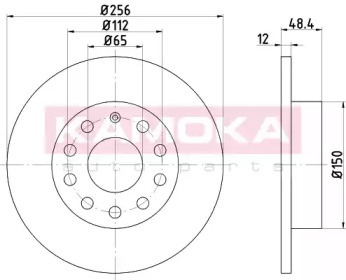 KAMOKA 1032552 -  Тормозной диск