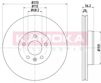 KAMOKA 103259 -  Тормозной диск
