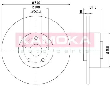 KAMOKA 1032772 -  Тормозной диск