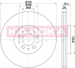 KAMOKA 103283 -  Тормозной диск