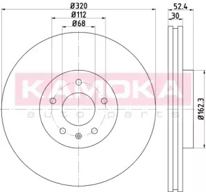 KAMOKA 103309 -  Тормозной диск