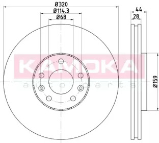 KAMOKA 1033454 -  Тормозной диск