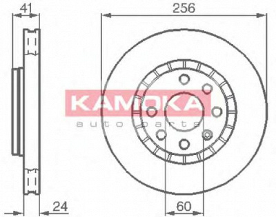KAMOKA 103412 -  Тормозной диск