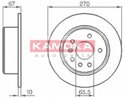 KAMOKA 103478 -  Тормозной диск