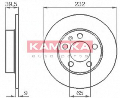 KAMOKA 1036068 -  Тормозной диск