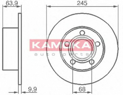 KAMOKA 103642 -  Тормозной диск