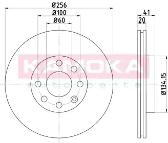 KAMOKA 103656 -  Тормозной диск