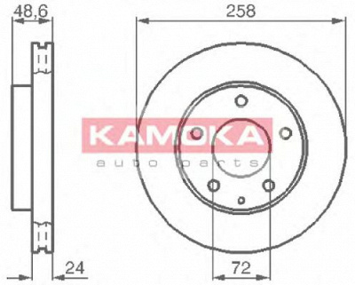 KAMOKA 103992 -  Тормозной диск