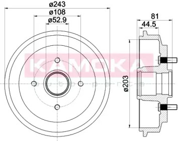 KAMOKA 104031 -  Тормозной барабан