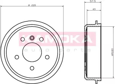 KAMOKA 104045 -  Тормозной барабан