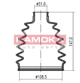 KAMOKA 1146508 -  Пыльник, приводной вал