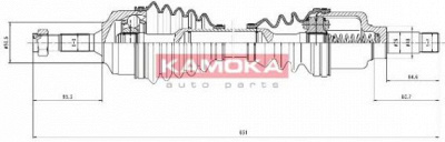 KAMOKA ct1138936 -  Приводной вал