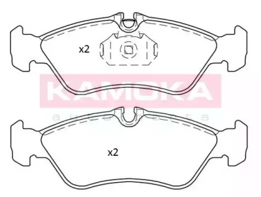 KAMOKA jq101164 -  Комплект тормозных колодок, дисковый тормоз