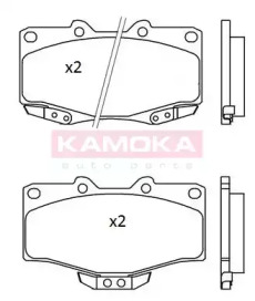 KAMOKA jq101184 -  Комплект тормозных колодок, дисковый тормоз