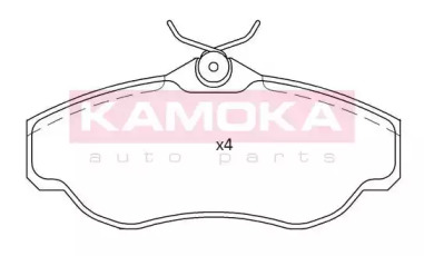 KAMOKA jq101190 -  Комплект тормозных колодок, дисковый тормоз
