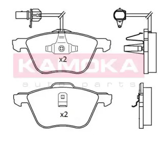 KAMOKA jq101198 -  Комплект тормозных колодок, дисковый тормоз