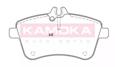 KAMOKA jq101207 -  Комплект тормозных колодок, дисковый тормоз