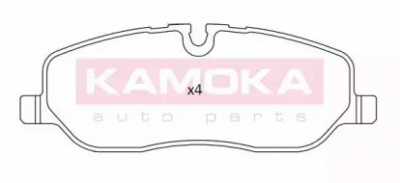 KAMOKA jq101209 -  Комплект тормозных колодок, дисковый тормоз