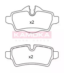 KAMOKA jq101227 -  Комплект тормозных колодок, дисковый тормоз