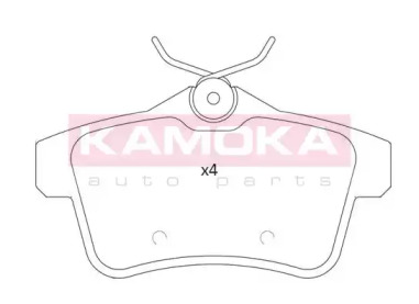 KAMOKA jq101235 -  Комплект тормозных колодок, дисковый тормоз