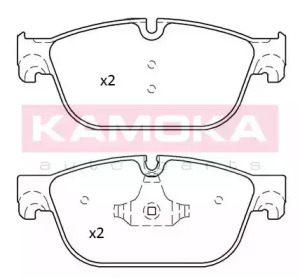 KAMOKA jq101244 -  Комплект тормозных колодок, дисковый тормоз