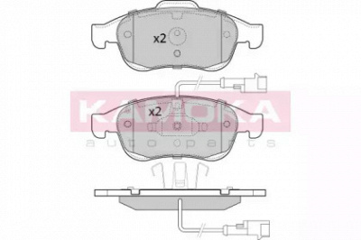 KAMOKA jq101281 -  Комплект тормозных колодок, дисковый тормоз