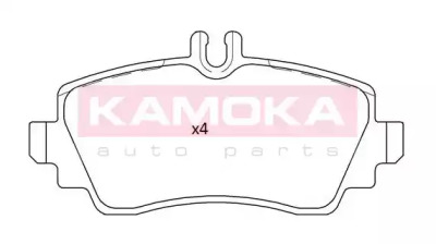 KAMOKA jq101289 -  Комплект тормозных колодок, дисковый тормоз
