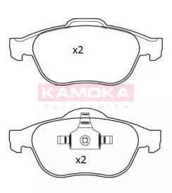 KAMOKA jq101290 -  Комплект тормозных колодок, дисковый тормоз