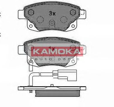 KAMOKA jq1013860 -  Комплект тормозных колодок, дисковый тормоз