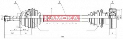 KAMOKA vw1138919 -  Приводной вал