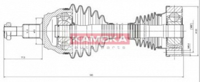 KAMOKA vw1138926 -  Приводной вал