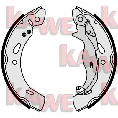 KAWE 01004 -  Комплект тормозных колодок